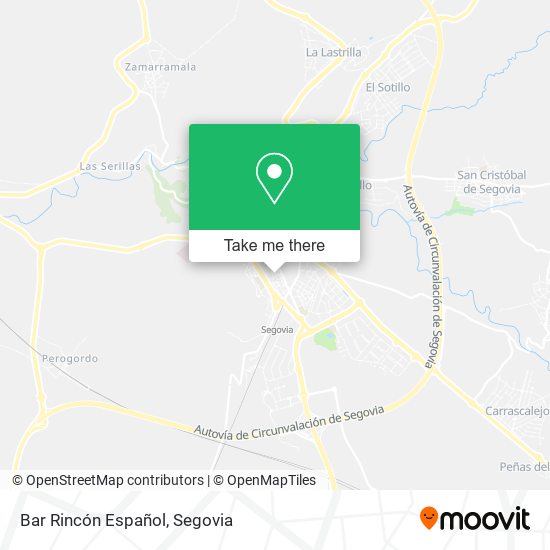 mapa Bar Rincón Español