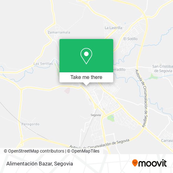 Alimentación Bazar map