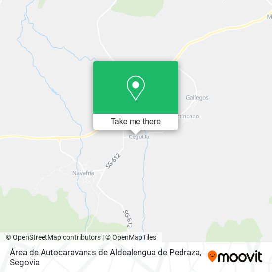 Área de Autocaravanas de Aldealengua de Pedraza map