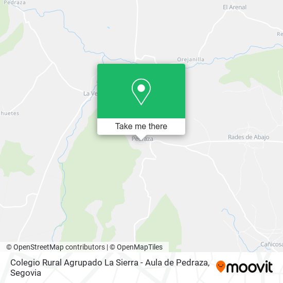 Colegio Rural Agrupado La Sierra - Aula de Pedraza map