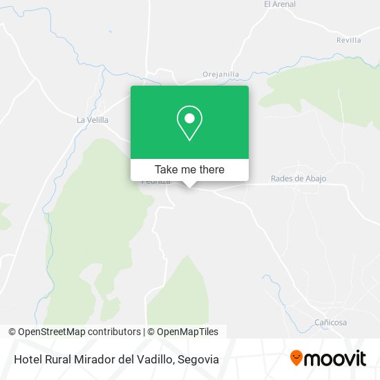 Hotel Rural Mirador del Vadillo map