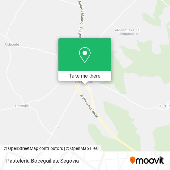 Pastelería Boceguillas map