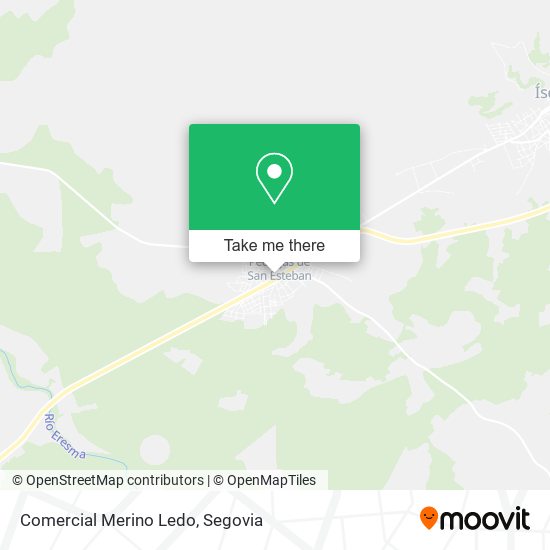 Comercial Merino Ledo map
