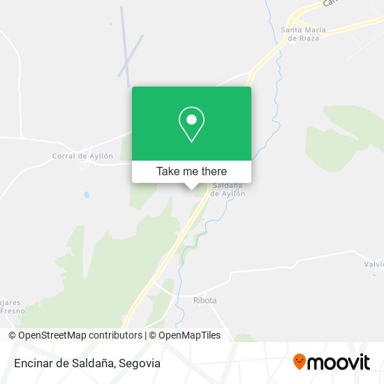 Encinar de Saldaña map