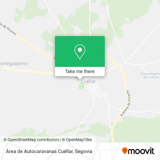 Área de Autocaravanas Cuéllar map