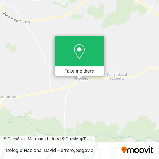 Colegio Nacional David Herrero map