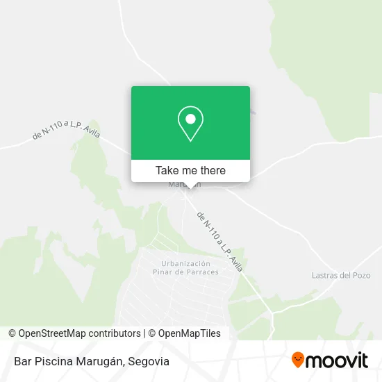 Bar Piscina Marugán map