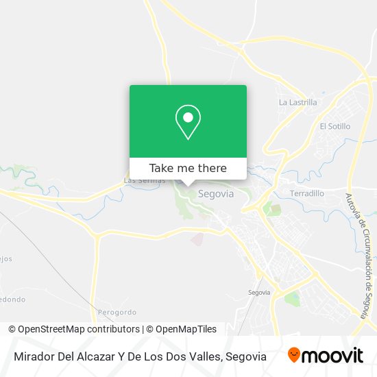 Mirador Del Alcazar Y De Los Dos Valles map
