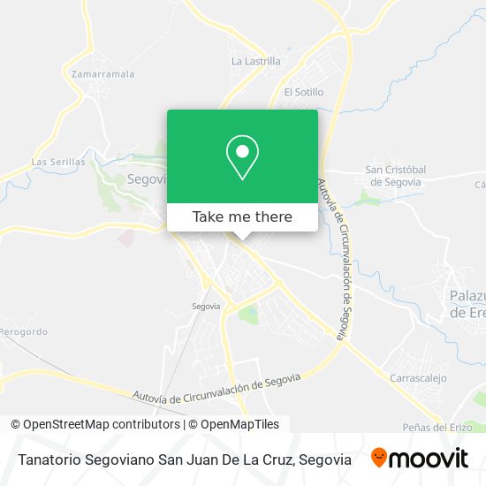 mapa Tanatorio Segoviano San Juan De La Cruz