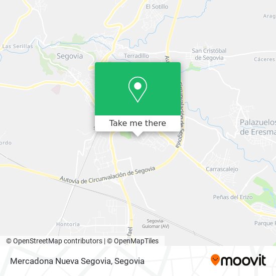 Mercadona Nueva Segovia map