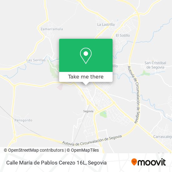 mapa Calle María de Pablos Cerezo 16L