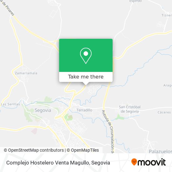 mapa Complejo Hostelero Venta Magullo