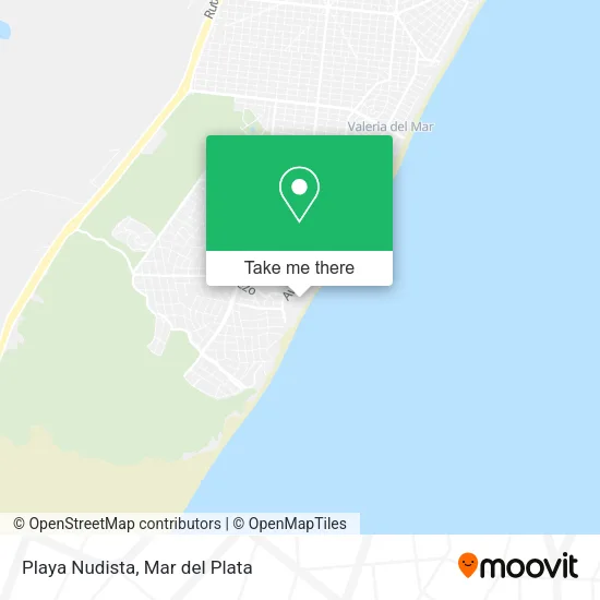 Playa Nudista map