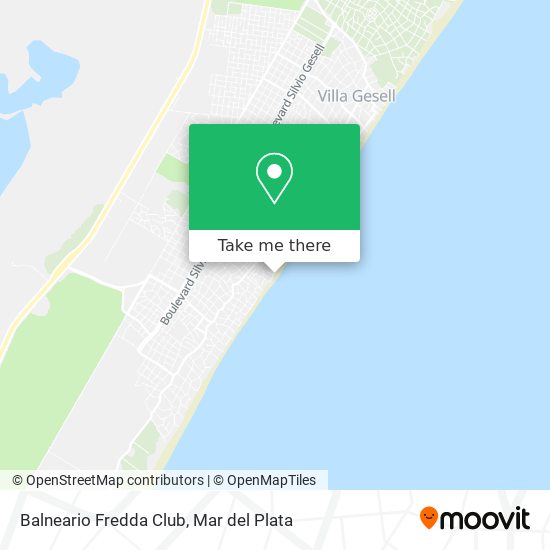 Balneario Fredda Club map