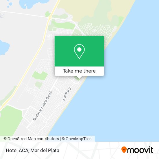 Hotel ACA map