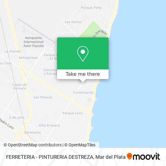 Mapa de FERRETERIA - PINTURERIA DESTREZA