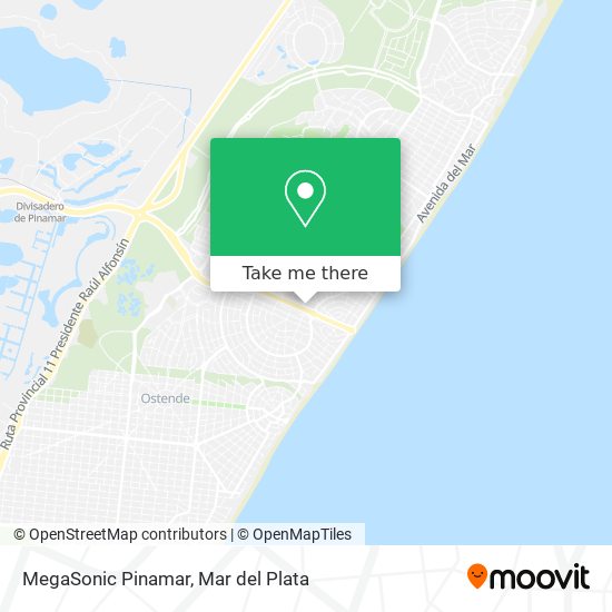 MegaSonic Pinamar map