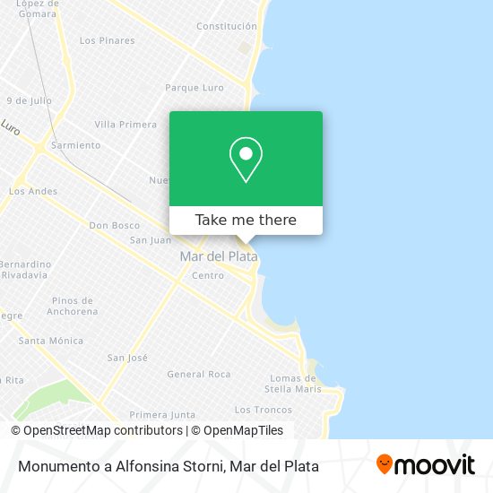 Monumento a Alfonsina Storni map