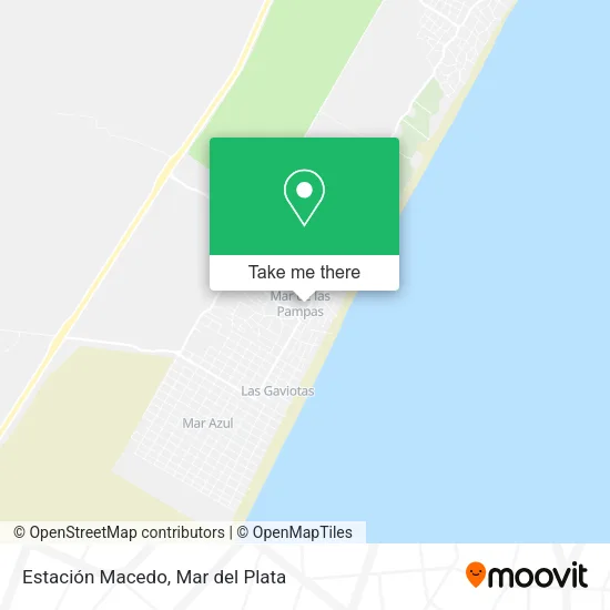 Estación Macedo map