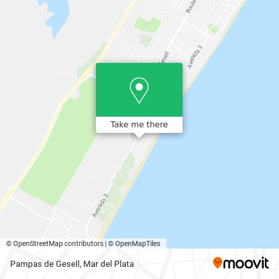 Pampas de Gesell map
