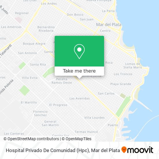 Hospital Privado De Comunidad (Hpc) map