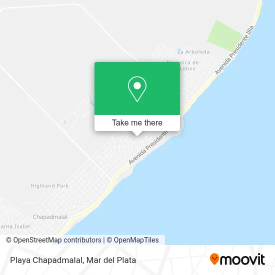 Playa Chapadmalal map