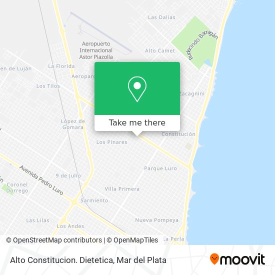Alto Constitucion. Dietetica map