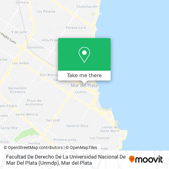 Facultad De Derecho De La Universidad Nacional De Mar Del Plata (Unmdp) map