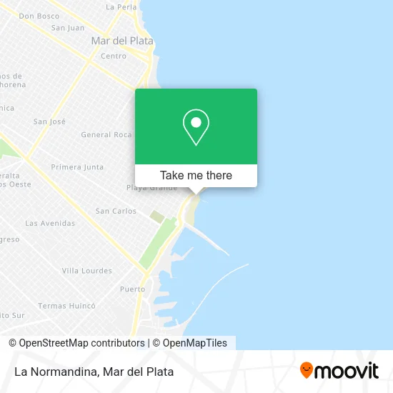 Mapa de La Normandina