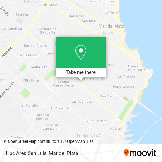 Mapa de Hpc Area San Luis