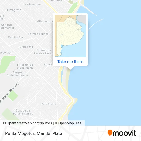 Punta Mogotes map