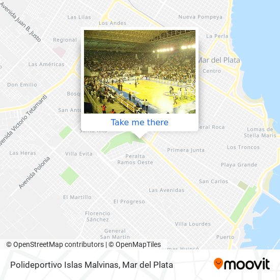 Polideportivo Islas Malvinas map