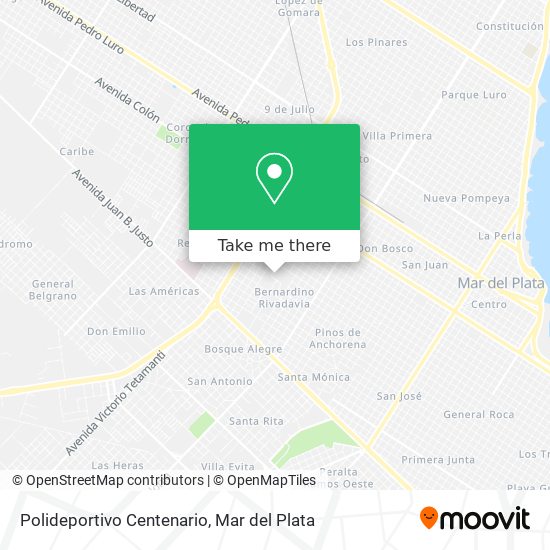 Polideportivo Centenario map