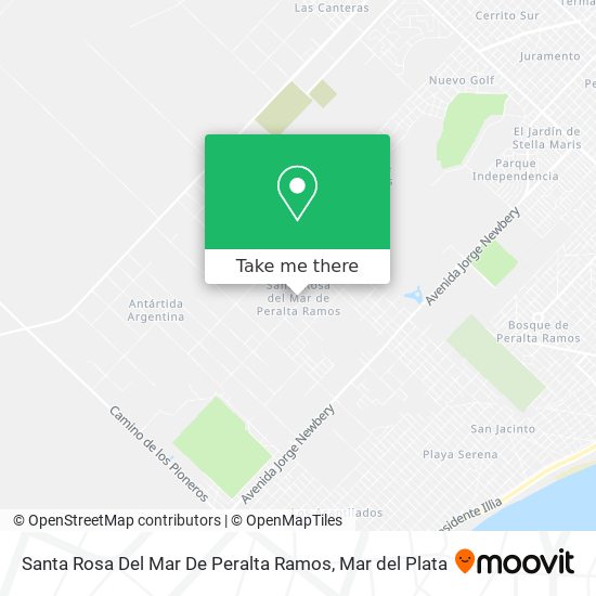 Mapa de Santa Rosa Del Mar De Peralta Ramos