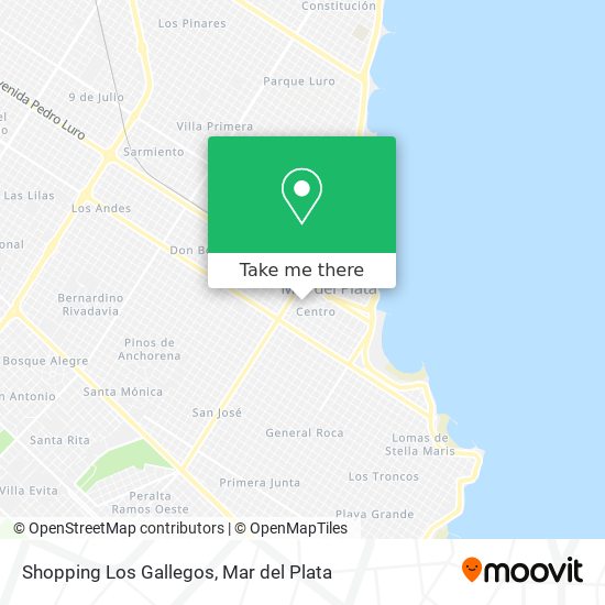 Mapa de Shopping Los Gallegos