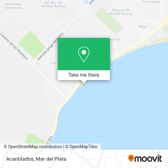 Acantilados map