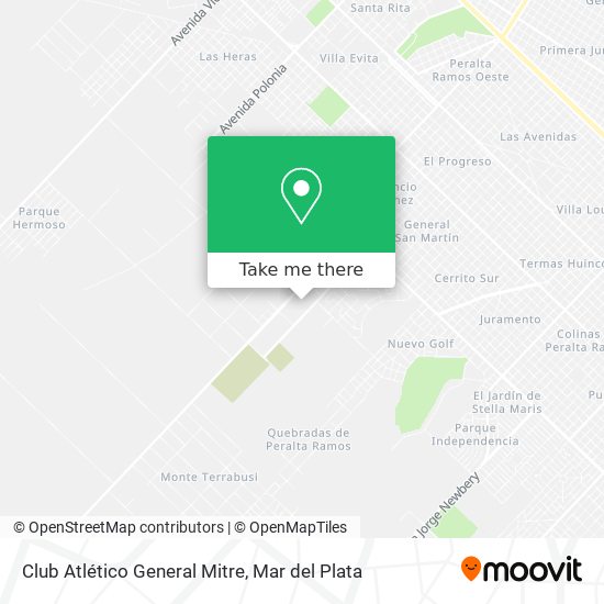 Mapa de Club Atlético General Mitre