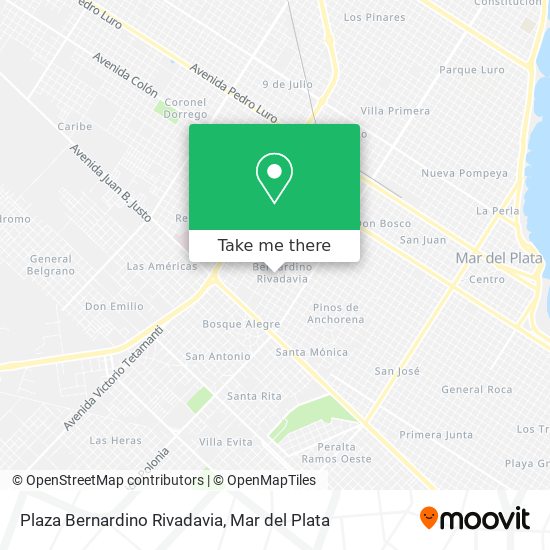 Plaza Bernardino Rivadavia map