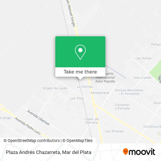 Plaza Andrés Chazarreta map