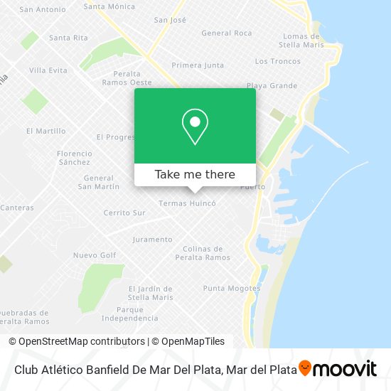 Mapa de Club Atlético Banfield De Mar Del Plata