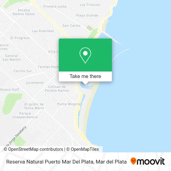 Reserva Natural Puerto Mar Del Plata map