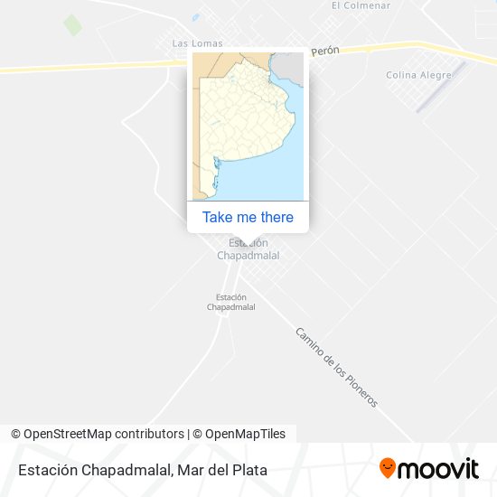Mapa de Estación Chapadmalal