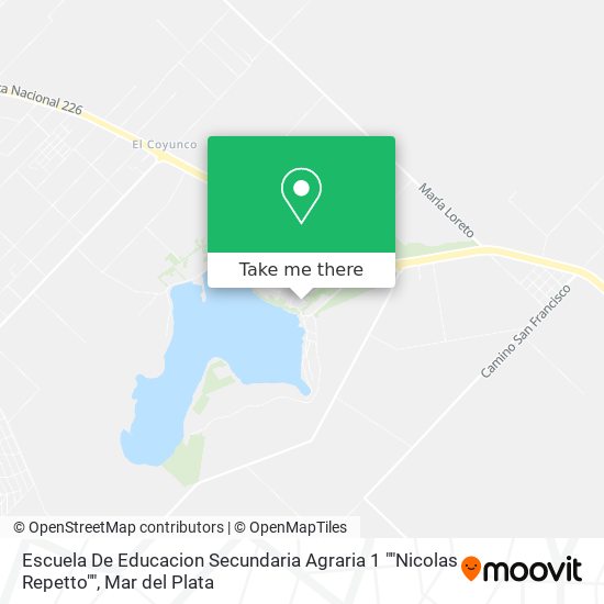 Escuela De Educacion Secundaria Agraria 1 ""Nicolas Repetto"" map