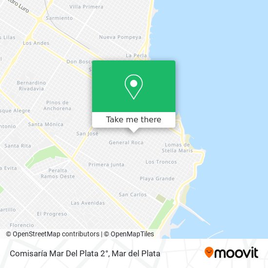 Mapa de Comisaría Mar Del Plata 2°