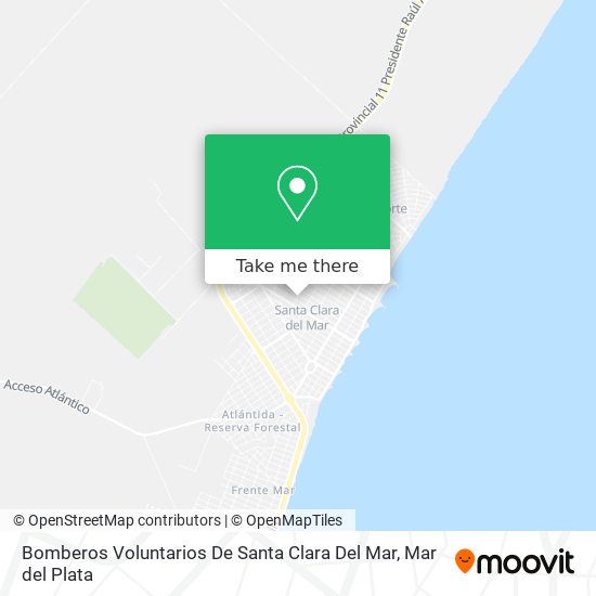 Bomberos Voluntarios De Santa Clara Del Mar map