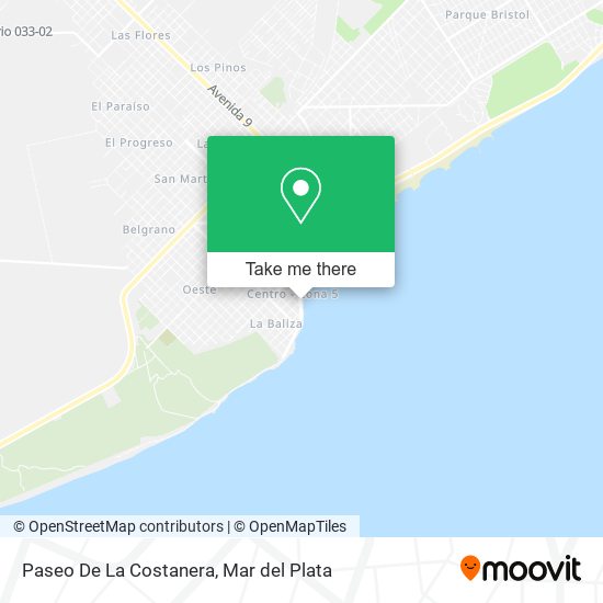 Paseo De La Costanera map