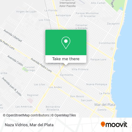 Mapa de Naza Vidrios