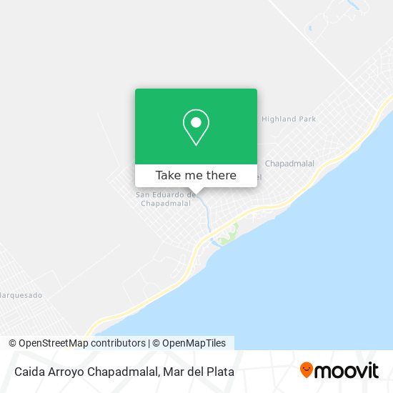 Caida Arroyo Chapadmalal map