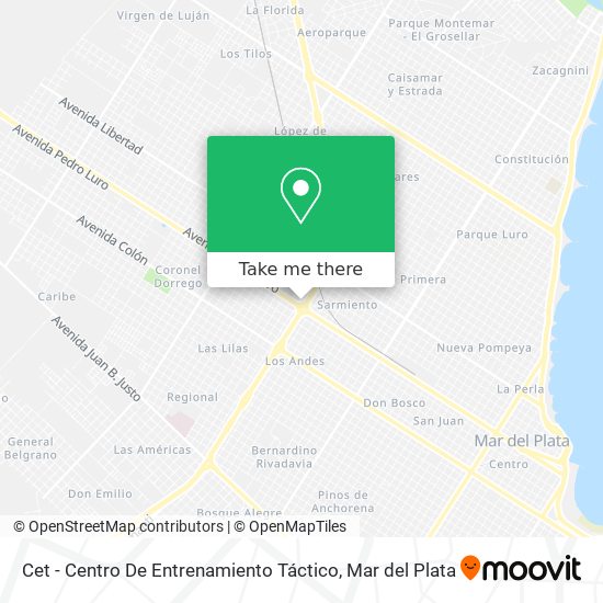 Cet - Centro De Entrenamiento Táctico map