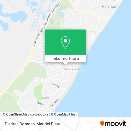 Mapa de Piedras Doradas